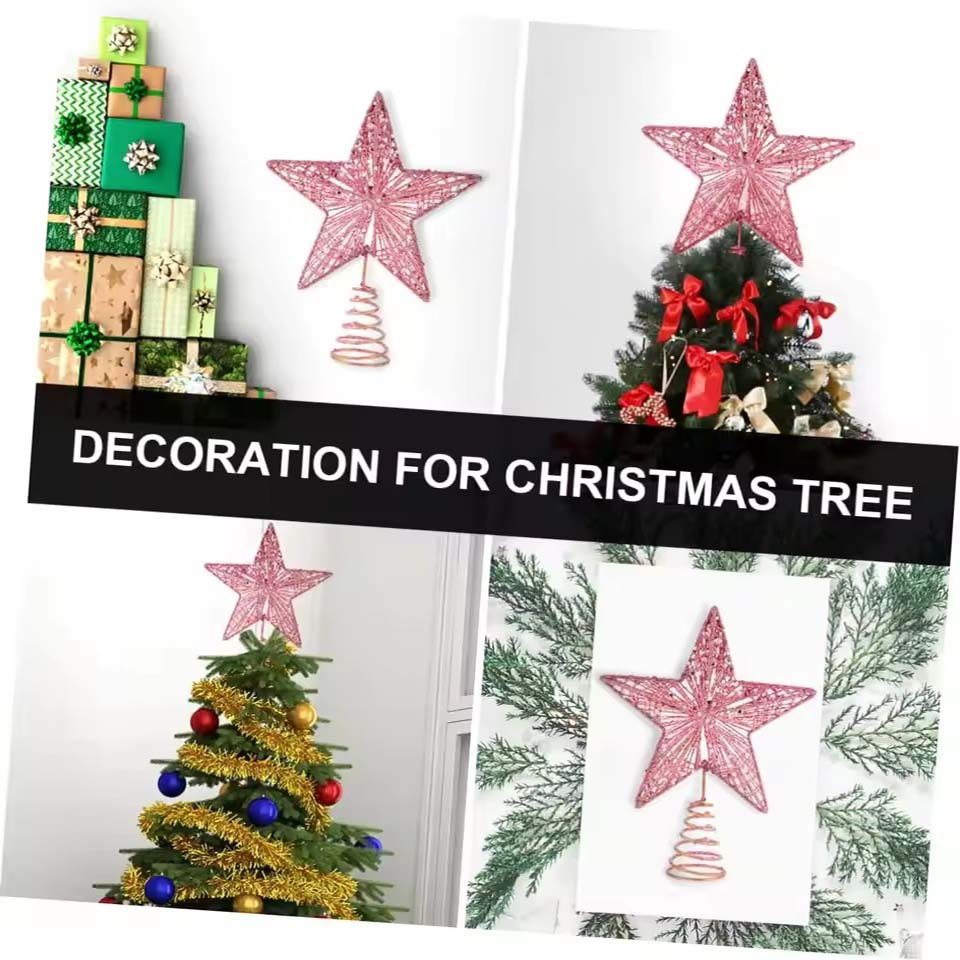 Star Tree Topper - Christmas Pentagon Top Star Tree Topper