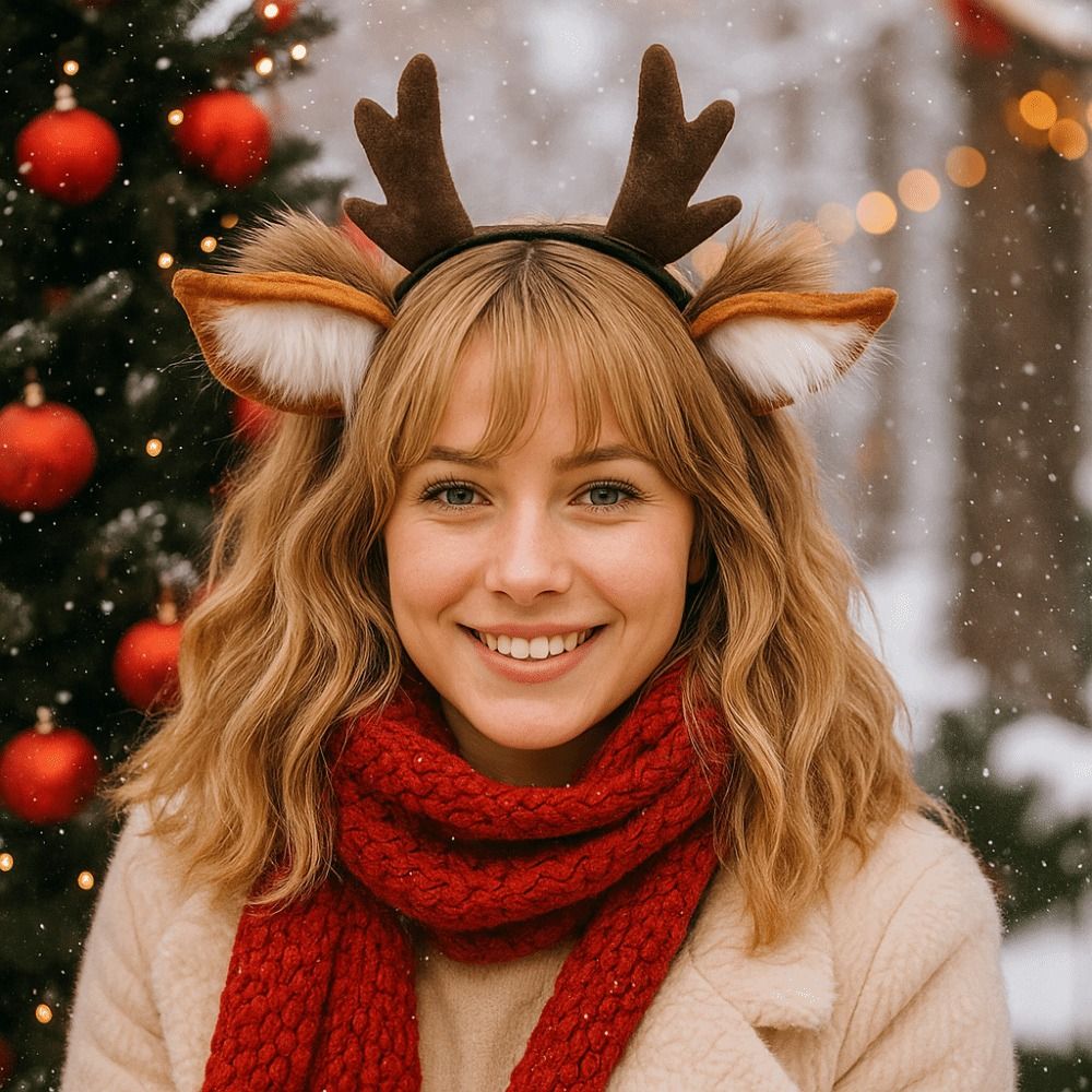 Unisex Deer Ears Reindeer Antl - Reindeer Antlers Headband review and price