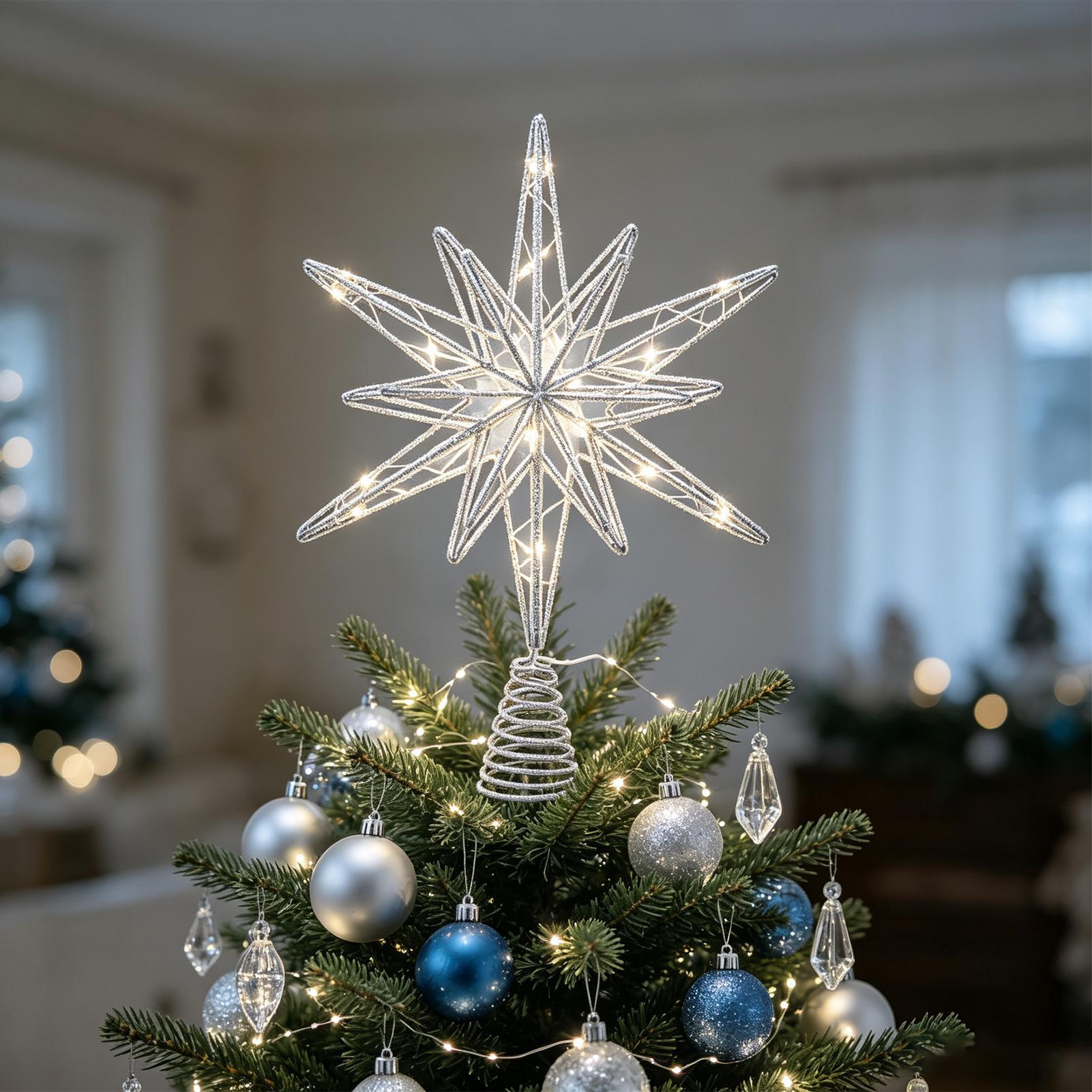 Star Tree Topper Lighted Chris - Star Tree Topper review and price