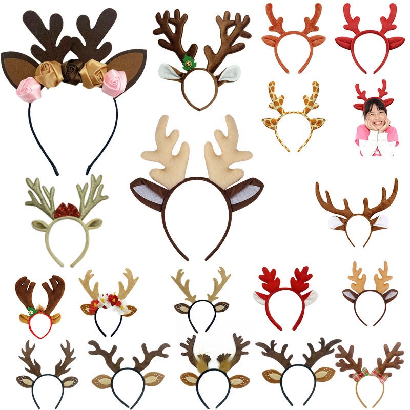 Reindeer Costume Set Tutu Skir - Reindeer Antlers Headband review and price
