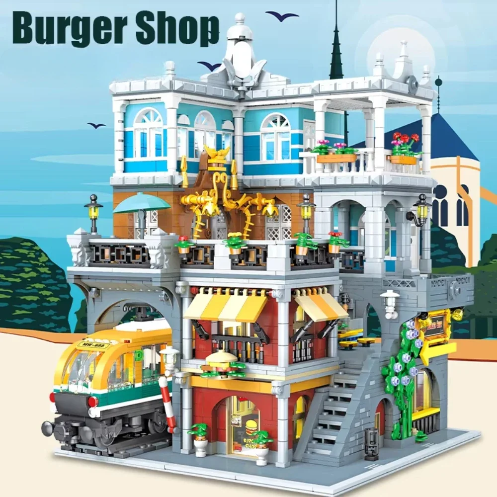 BurgerShop Building Blocks Set - Lego Set City review and price