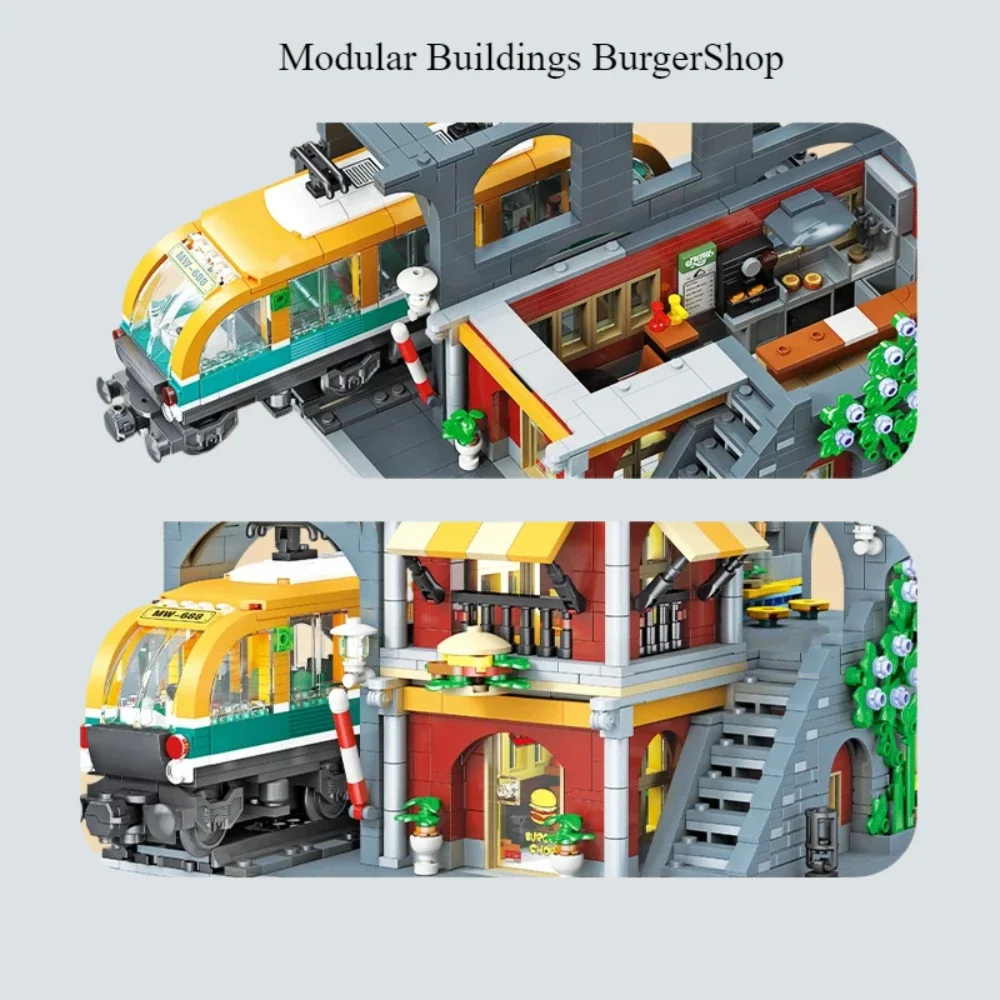 BurgerShop Building Blocks Set - Lego Set City review and price