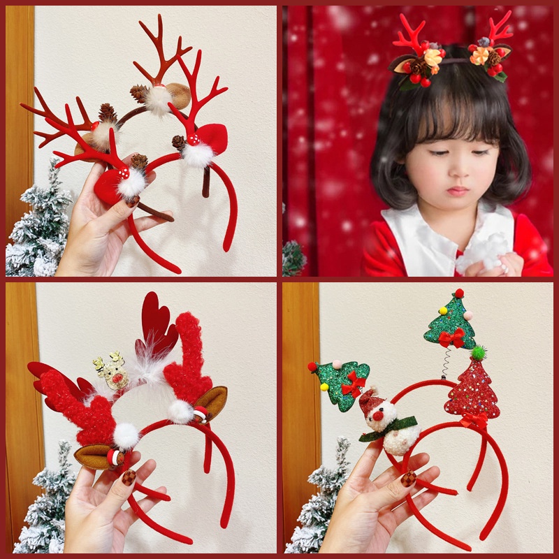 1-15pcs Christmas Headbands Sn - Reindeer Antlers Headband review and price