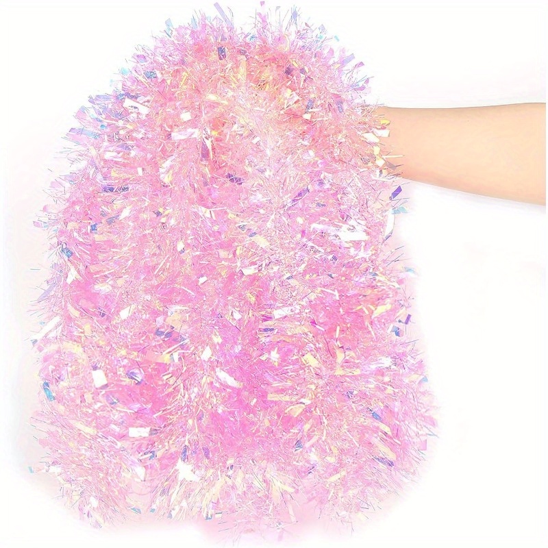 13Ft Pink Christmas Tinsel Gar - Tinsel Garland Decoration review and price