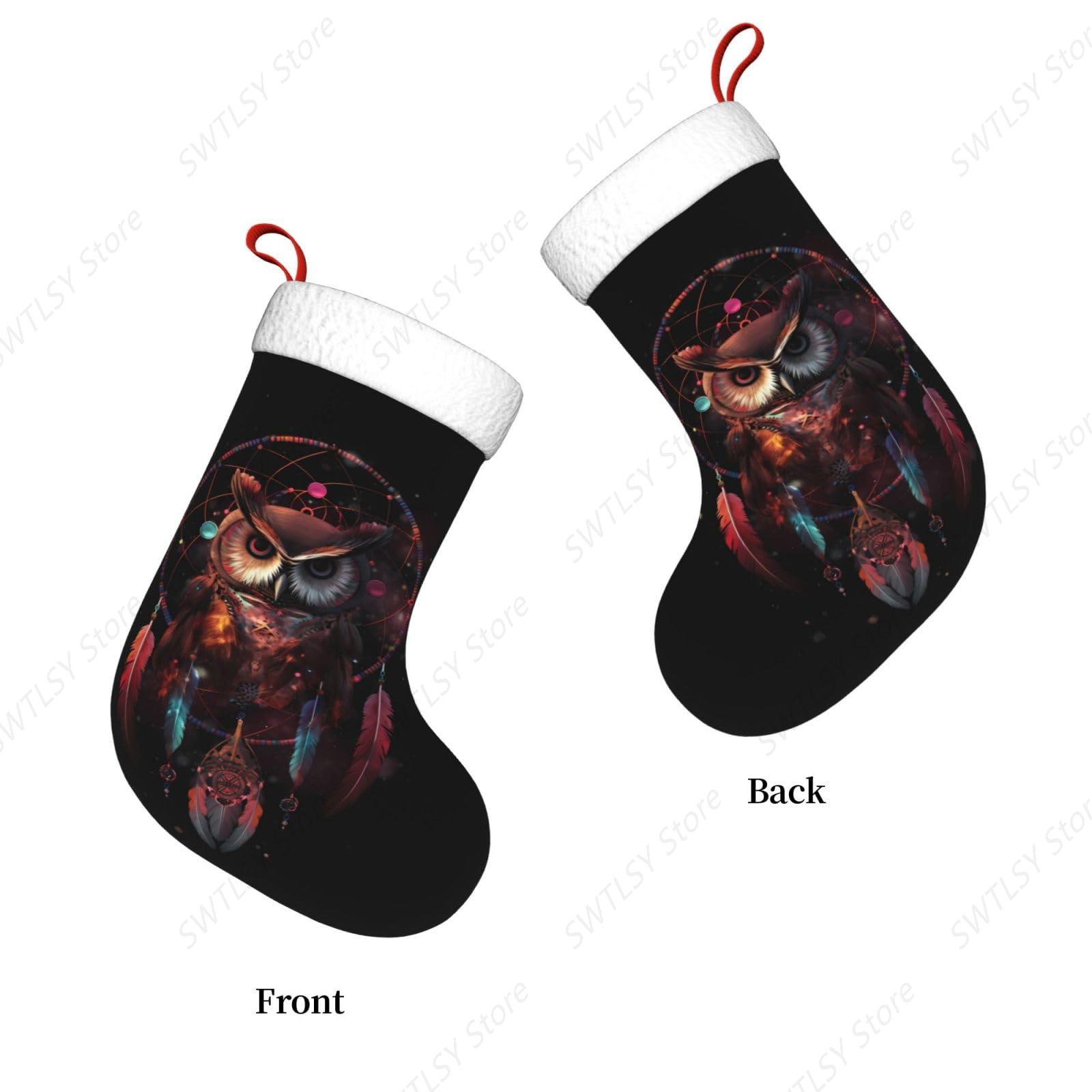 Owl Rainbow Catcher Large Chri - Christmas Stocking Hanging review and price